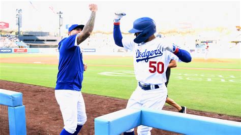 Betts hits MLB-record 10th leadoff homer in first half to help Dodgers rout Angels 10-5